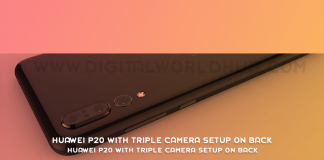 Huawei P20 With Triple Camera Setup on Back
