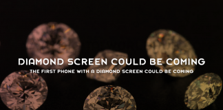 The first phone with a diamond screen could be coming
