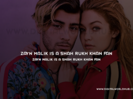 Zayn Malik is a Shah Rukh Khan fan