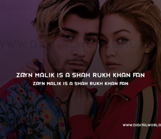 Zayn Malik is a Shah Rukh Khan fan