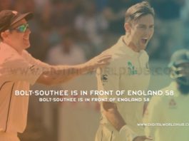 Bolt Southee Is In Front Of England 58