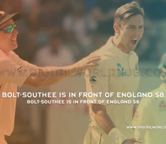 Bolt Southee Is In Front Of England 58