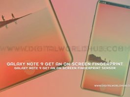 Galaxy Note 9 Get An On Screen Fingerprint Sensor