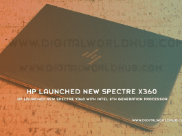 HP Launched New Spectre X360 With Intel 8th Generation Processor
