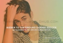 Justin Bieber To The Ground During Soccer