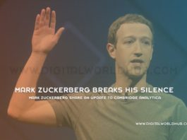 Mark Zuckerberg breaks his silence