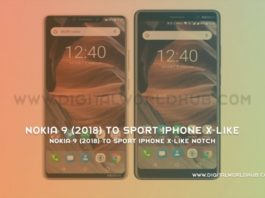 Nokia 9 2018 To Sport iPhone X like Notch