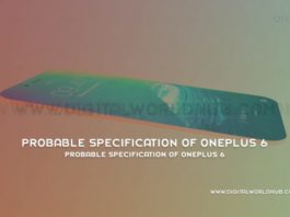 Probable Specification Of OnePlus 6