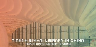 Tianjin Binhai Library In China