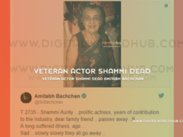 Veteran Actor Shammi Dead Amitabh Bachchan