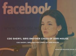 COO Sheryl Says Another Cases Of Data Misuse