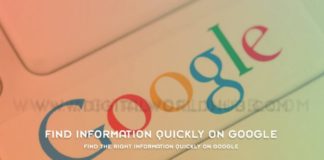 Find The Right Information Quickly On Google