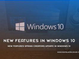 New Features Spring Creators Update In Windows 10