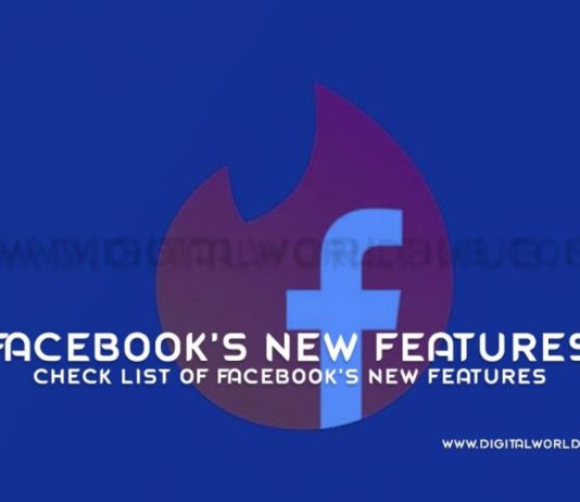 Check List Of Facebooks New Features