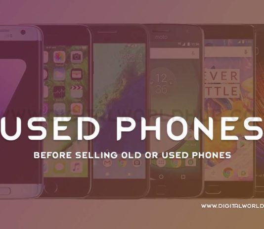 Before Selling Old Or Used Phones