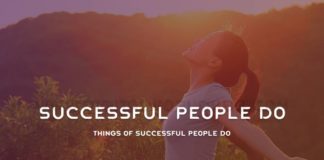 Things Of Successful People Do